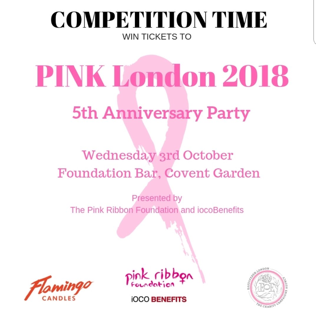 pinkribbonfound's tweet photo. Head over to our Instagram page @pinkribbonfoundation to #WIN tickets to our #PINKLondon2018 #charity party! We're giving away x5 pairs of tickets to this high profile celebrity event taking place on Wed 3rd Oct in #London winners picked at random on 1/10 - good luck  💕💖💕 https://t.co/F5NQRCBHij