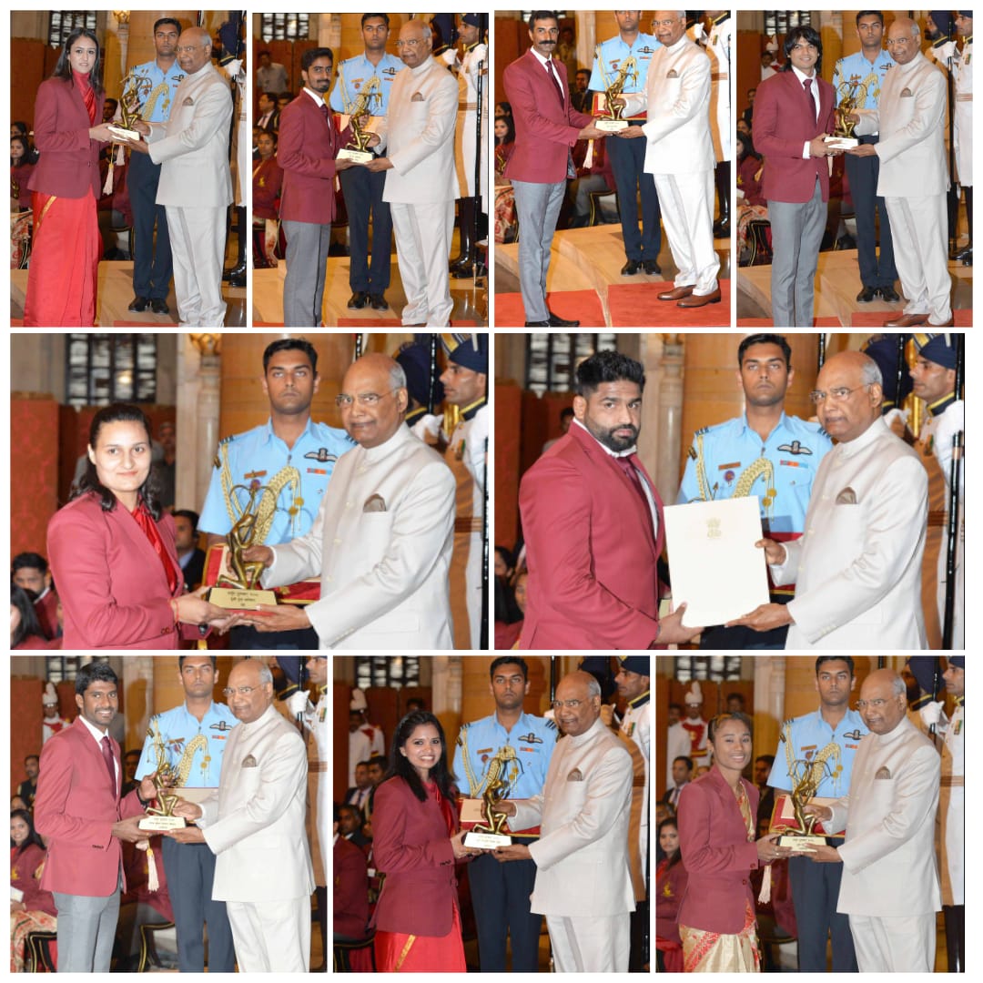 DCPWestBCP's tweet photo. ರಾಷ್ಟ್ರೀಯ ಸಾಹಸ ಮತ್ತು ಕ್ರೀಡಾ ಪ್ರಶಸ್ತಿ ಪುರಸ್ಕೃತರಿಗೆ ಅಭಿನಂದನೆಗಳು
congratulations to Winners of National Adventure & Sports Awards in recognition of outstanding achievements & contribution for the promotion
#NationalAwards #DhyanChand #KhelProtsahan
#NationalAdventure #KhelRathna https://t.co/gDHURtTP9w