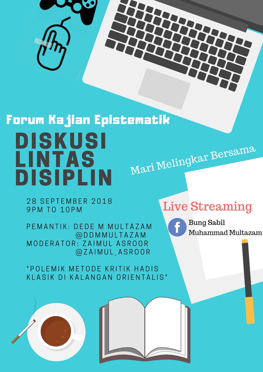alemajdi's tweet photo. Besok !! Bisa merapat ke kos gang haji nipan atau via live streaming @DDMMultazam @SM_SPsUINJKT
#ForumKajianEpistematik #SPsUINSyahid #SyarifHidayatullah #SPsUINJkt #Jakarta #TangerangSelatan #MazhabCiputat #Ciputat https://t.co/Nnv0j1r5r6