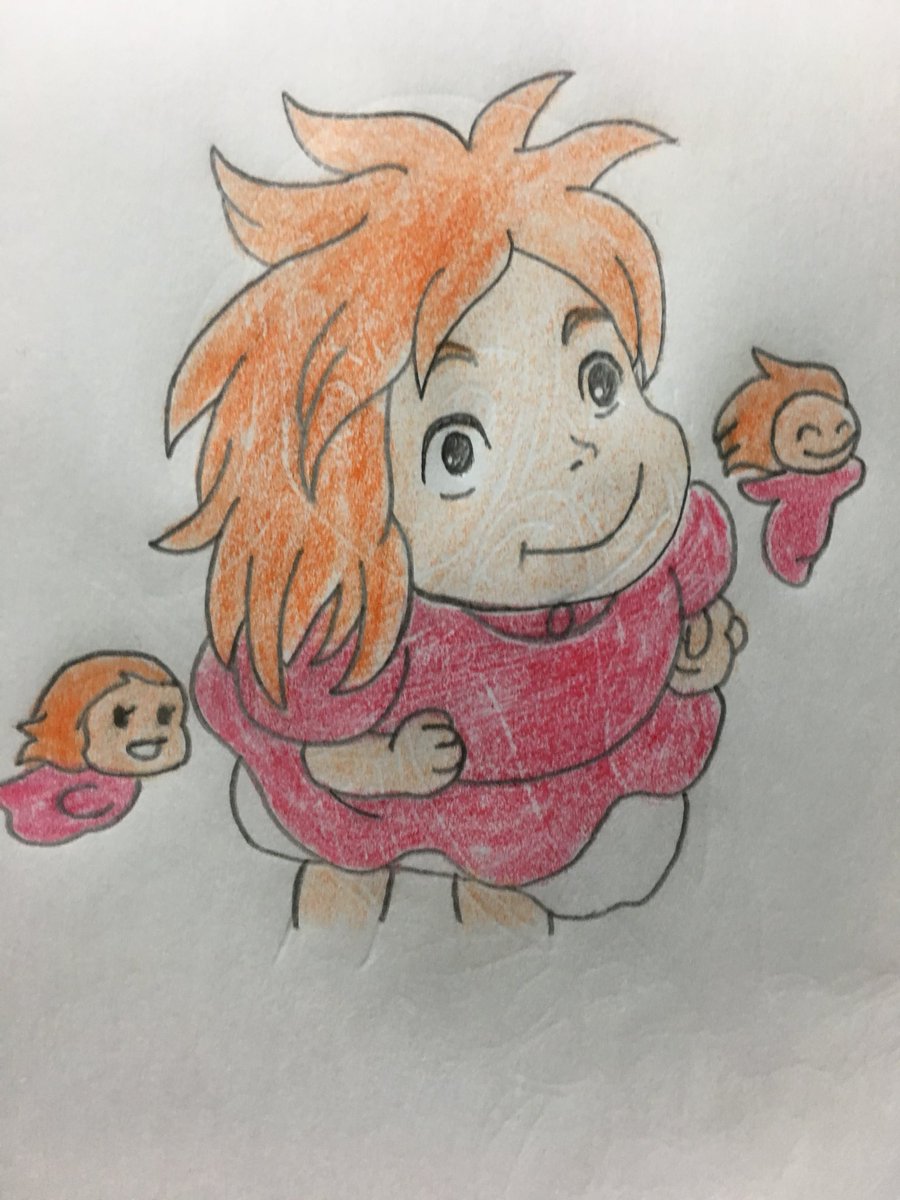 無料イラスト画像 最高のポニョ ジブリ キャラクター イラスト