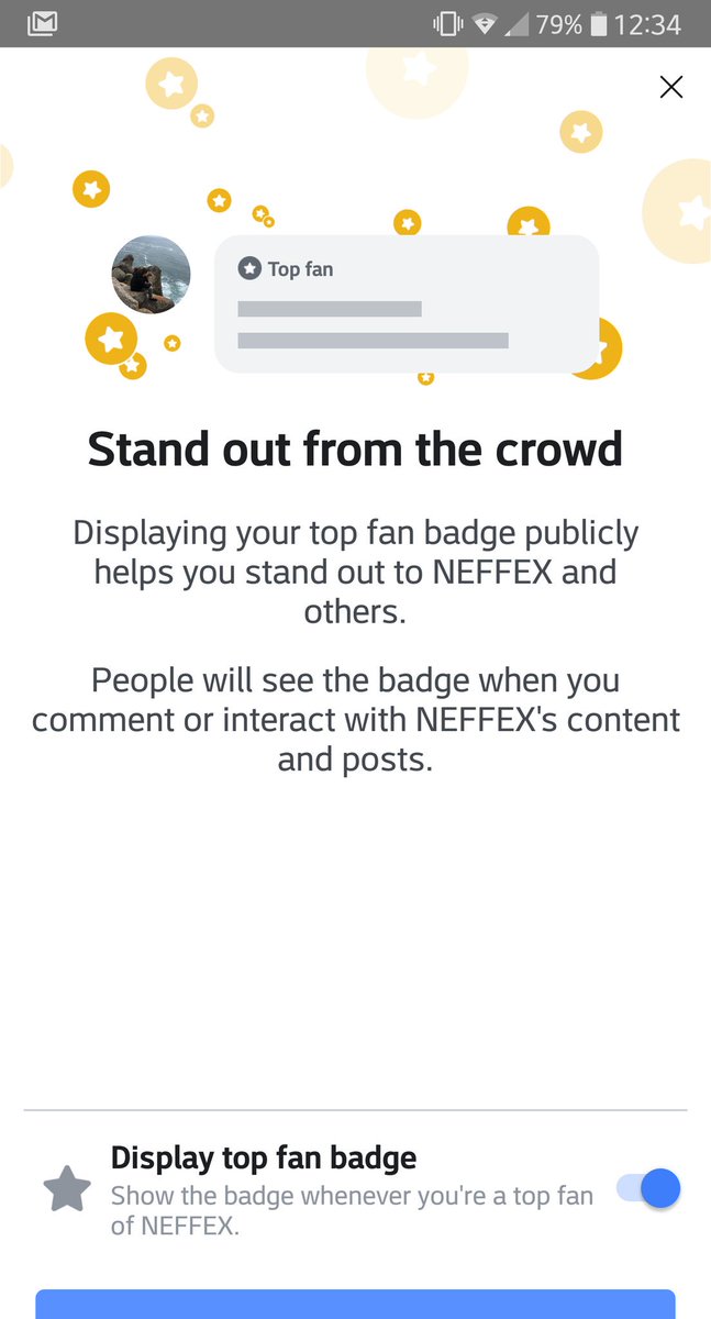 To fan top badge display how How to