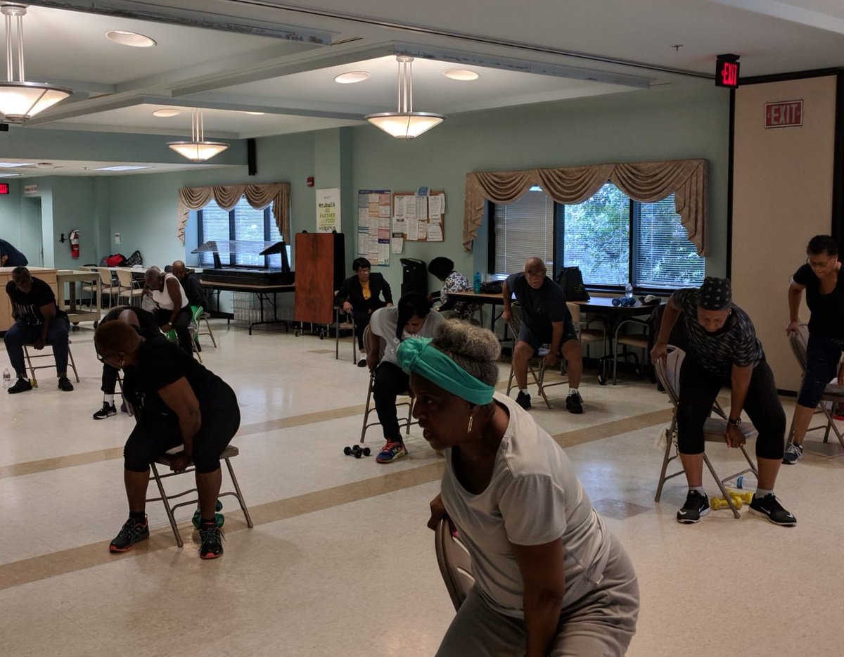 FarSECollab's tweet photo. #WellnessWednesday via the Congress Heights Senior Wellness Center. Our seniors take their fitness serious! #CHSWC #Wellness #Fitness https://t.co/NdpwLRRi4Z