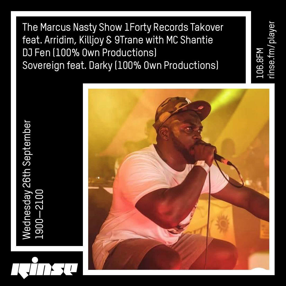 #tonightthemarcusnastyshow #rinsefm #106.8fm #7-9pm #DarksabdSovereign #ownproductionset