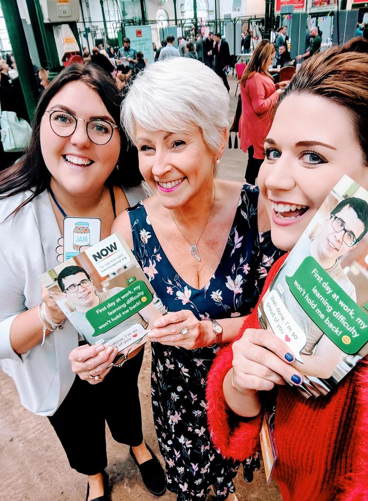 Lots of fun with our friend <a href="/PamBallantine/">Pamela Ballantine</a> 😍 #hospitalityjobfair #jobsatatgeorges #nowgroup #Belfasthour #Belfast #jamcard #SupportedEmployment #EqualityForAll <a href="/Holly_Nowgroup/">Holly_Nowgroup</a> 😍😎 <a href="/NOW_Group/">NOW Group</a>