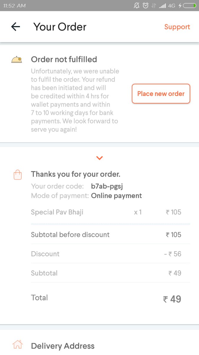 anshul_sunshine's tweet photo. Dear All, #FoodpandaIndia is just running fake discount offers to #befool people. Plz #dontdownload the app, also #Uninstall it. yestreday they cancelled my order 4 times. If they don't want to fulfill than why they are putting these offers. https://t.co/p8t4svkuw5