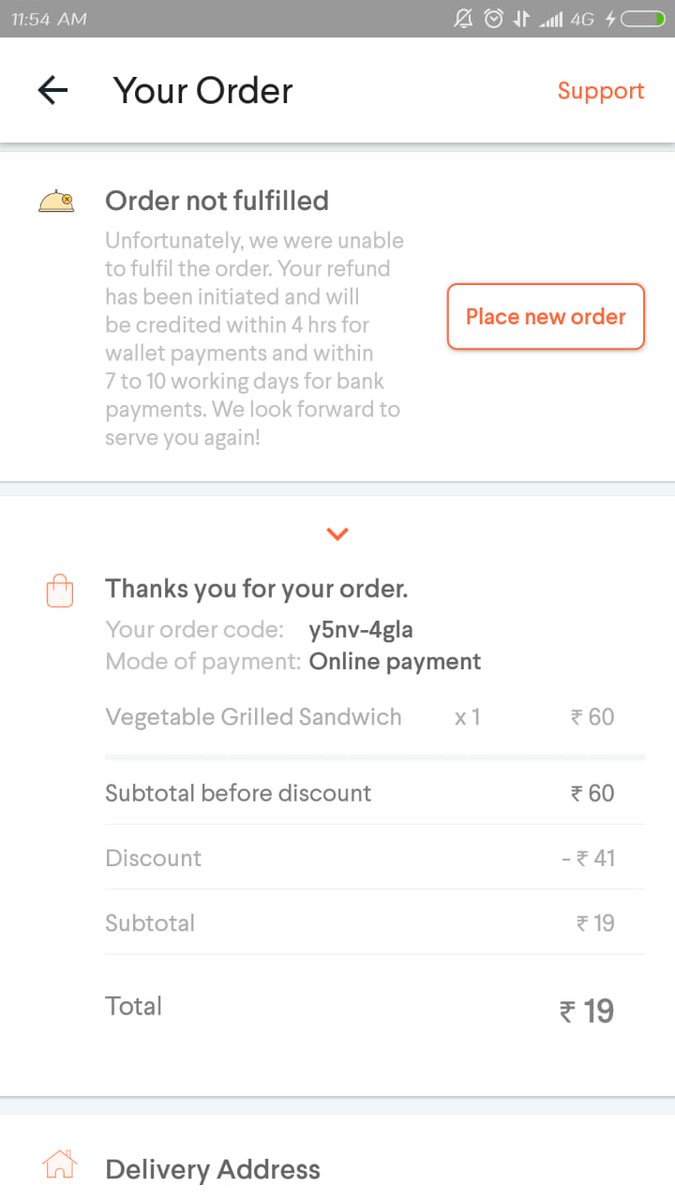 anshul_sunshine's tweet photo. Dear All, #FoodpandaIndia is just running fake discount offers to #befool people. Plz #dontdownload the app, also #Uninstall it. yestreday they cancelled my order 4 times. If they don't want to fulfill than why they are putting these offers. https://t.co/p8t4svkuw5