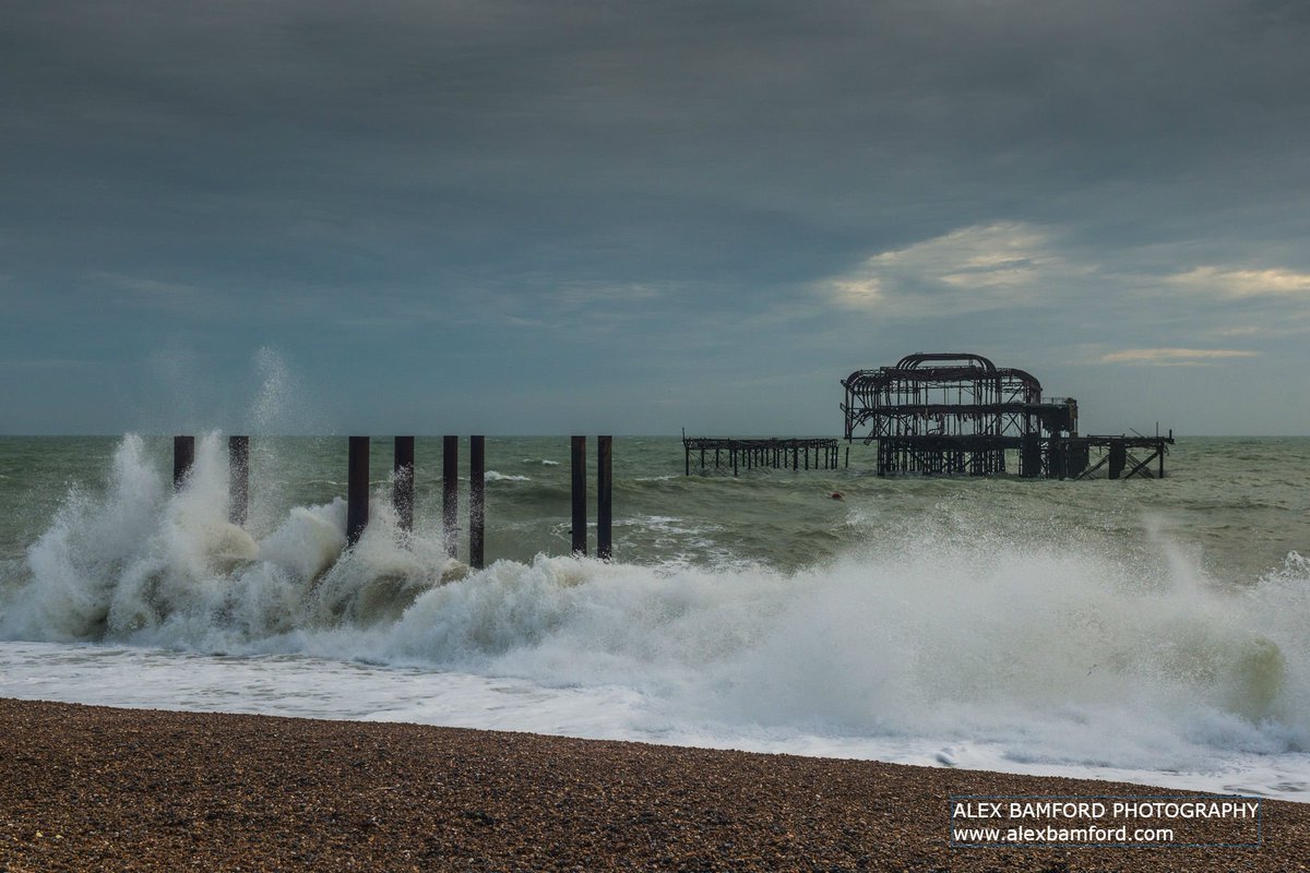 BBCSussex's tweet photo. Have you ever seen #Brighton's West Pier like this? 
It's all part of a new exhibition by photographer @alex_bamford called "Horizons" at the @WestPierTrust Centre
https://t.co/iqH2Xj61Vb https://t.co/lYe5d3iQr3
