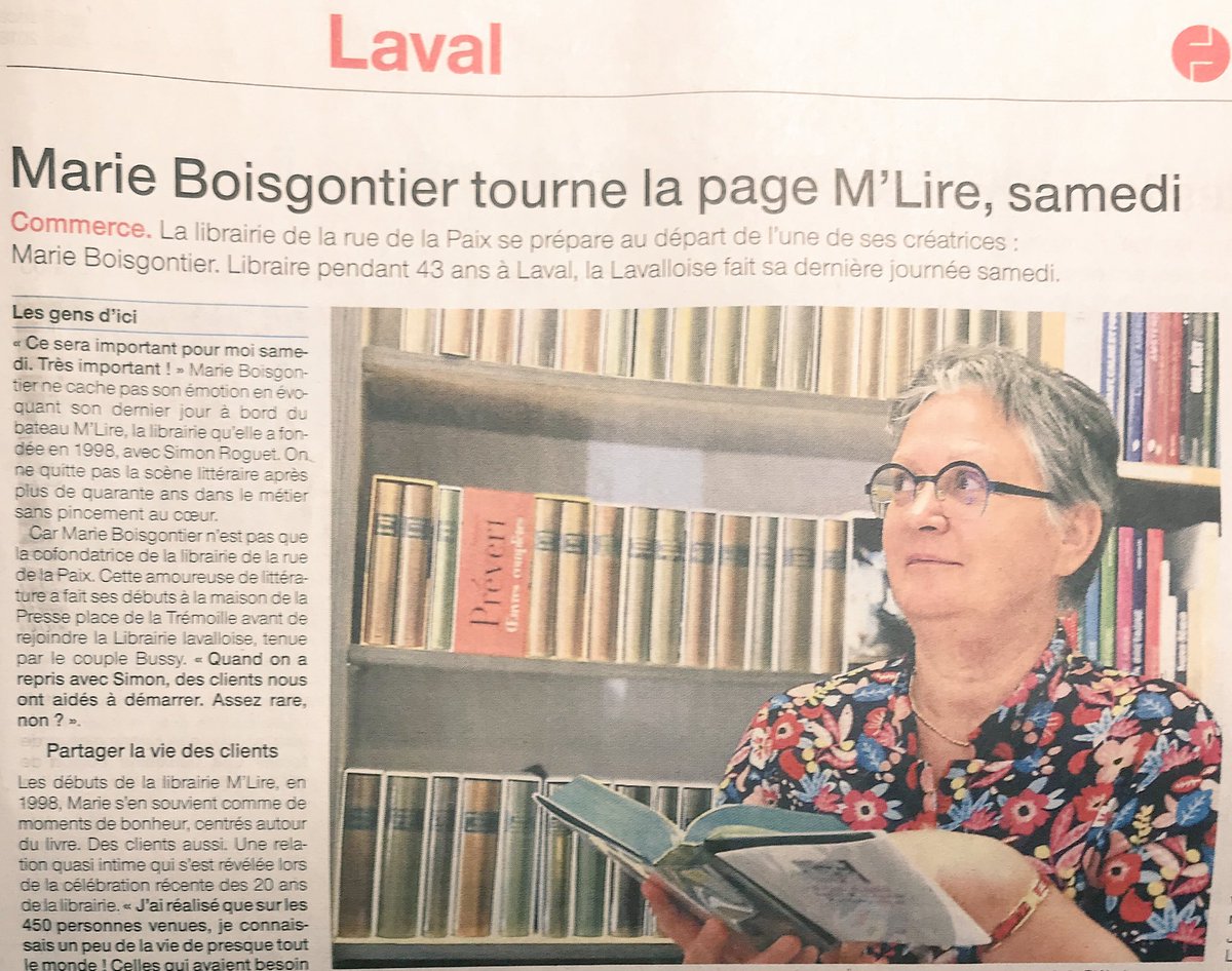 PECormier's tweet photo. La mauvaise nouvelle du jour 😢 #Mlire #Laval https://t.co/A3KNyYb5NR