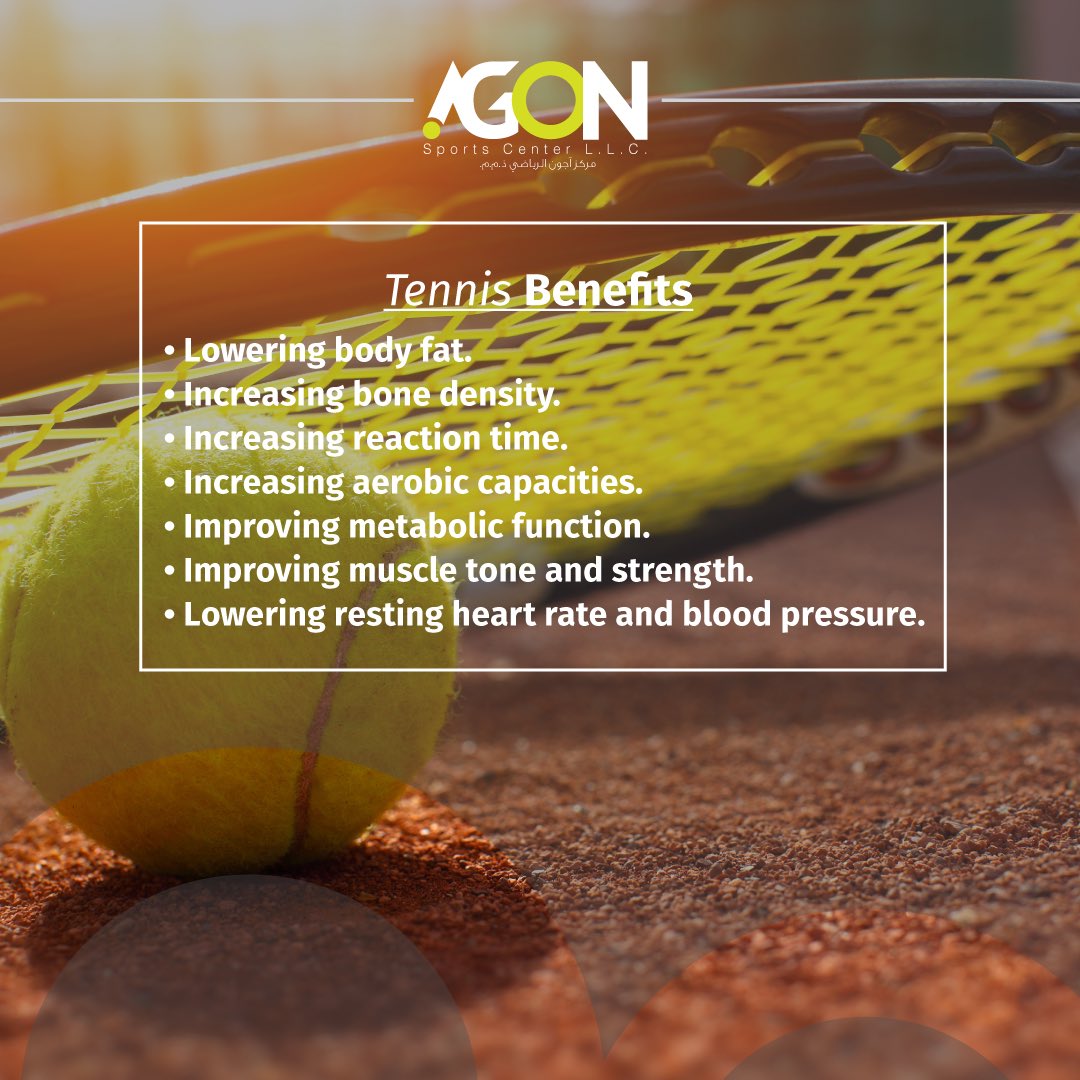 AgonQatar's tweet photo. كرة التنس الأرضي 🎾 من الرياضات المشهورة في العالم ولها العديد من الفوائد على من يمارسها بإنتظام ، منها خفض معدل ضربات القلب ، خفض الدهون في الجسم ، تحسين قوة العضلات ، تنشيط الدورة الدموية. 

تواصل معنا الآن 📩 وتعرف على برامجنا المتنوعة في التنس الأرضي بأسعار تنافسية.

#QATAR https://t.co/IsockM3BjR