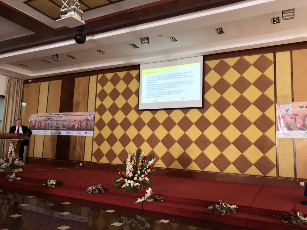 DrAhmedKalebi's tweet photo. โ#Pathologists must overcome their invisibility to the general public and emphasize their contribution as a #Pathology discipline to improving healthcare.โ ๐ฃAndrzej Maciejczk Group CEO of Creative Solutions in Opta-Tech https://t.co/iIWfxb1MD5 speaking at #APECSA2018 #Madagascar https://t.co/GWaGrREY4M