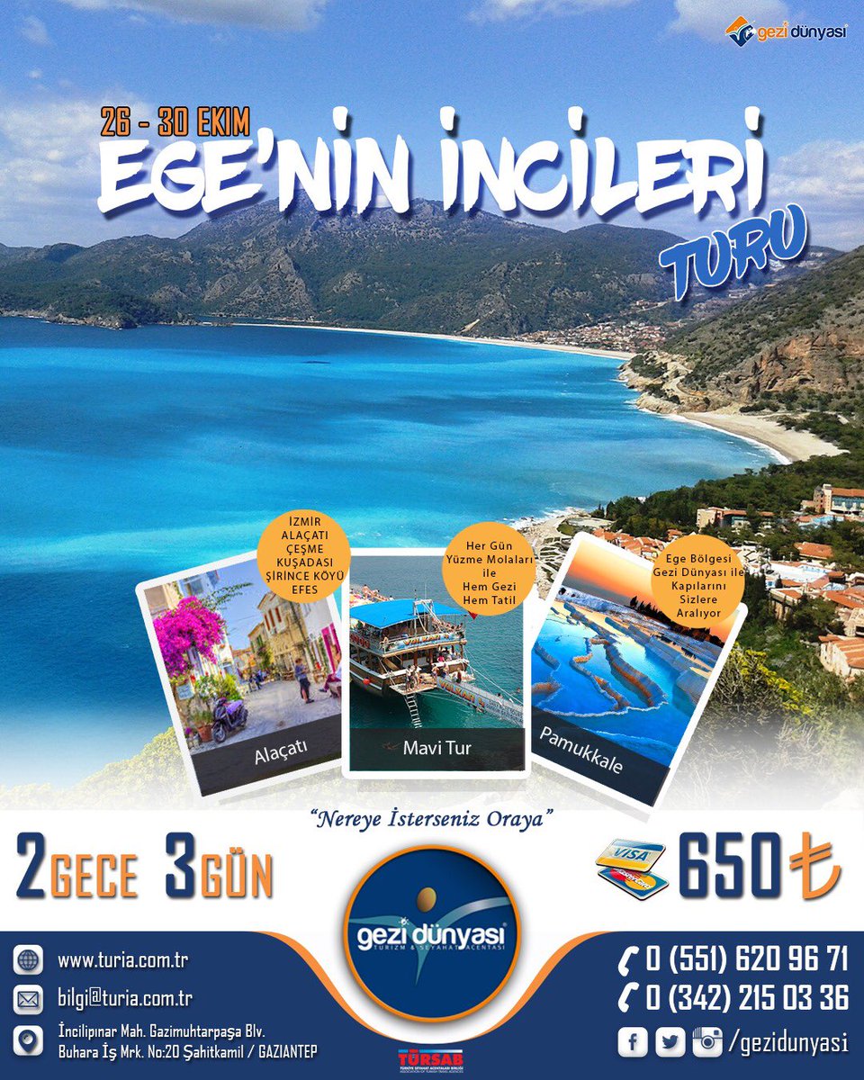 İletişim: 📞0(551)6209671 #gezidünyası #seyahat #acentesi #gaziantep #gezi #dünyası #turia #turizm #gaziantepgezi #acente #gaziantepçıkışlı #gazianteptur #tur #travel #trip #tour #turiaturizm #gezidunyasi #antep #gaziantep