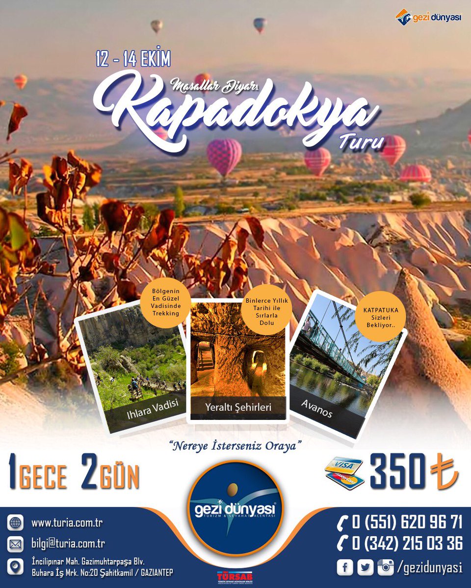 bosstravelcomtr's tweet photo. Masallar Diyarı Kapadokya Turu
İletişim: 📞0(551)6209671 #gezidünyası #seyahat #acentesi #gaziantep #gezi #dünyası #turia #turizm #gaziantepgezi #acente #gaziantepçıkışlı #gazianteptur #tur #travel #trip #tour #turiaturizm #gezidunyasi #antep #gaziantep https://t.co/lsFRcpoV9h