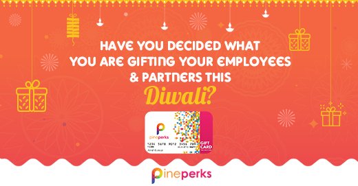 In case you haven't decided yet, Pine Perks is here to help. Get personalized gift cards for your employees &amp; partners. Click here to know more: bit.ly/PinePerks
#giftofchoice #GiftCard #Diwali #PinePerks #PineLabs