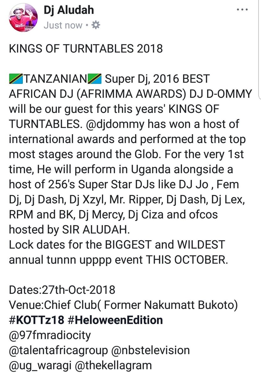 DjAludah's tweet photo. KINGS OF TURNTABLES 2018
***MAJOR ANNOUNCEMENT ALERT*** https://t.co/OerqeHfNjh