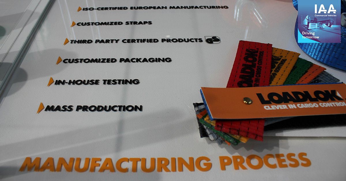 CargoControlCo's tweet photo. Lets take you through the journey of a #LoadLok lashing strap. From our ratchets, components, webbing to production of a finished product. There is so much to discover! Come to IAA Hall 27, C27 #EuropeanProduction #lashing #IAA18 https://t.co/XbJ5F96ABq