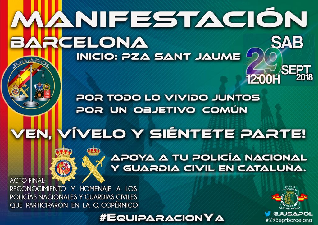 jusapolpucela's tweet photo. Nos alegra ver como otras polícias prosperan...

➡ 700M€ para los Mossos.

Si el Gobierno de turno quiere tener policias de 1ª y de 2ª que sea claro y que lo diga:

👮‍♂a las FCSE y al resto de españoles 🇪🇸, a ver que les parece.

#EquiparacionYa REAL https://t.co/ePXRzFbNTO