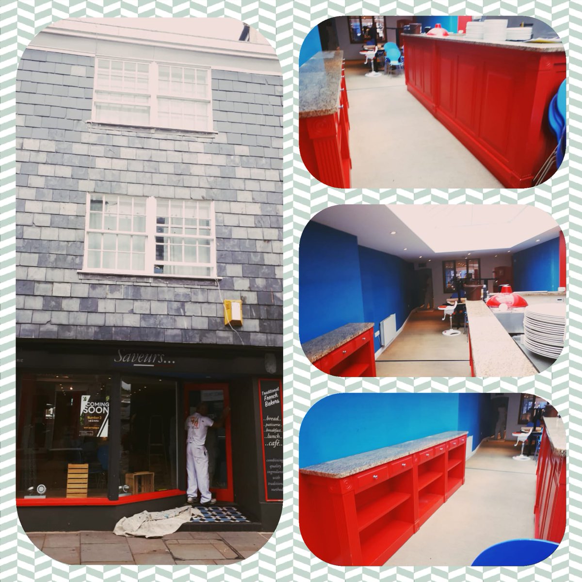 Number3YD's tweet image. Before and after! Bit delayed over here getting this on @Twitter! We opened last week after a quick face lift! Excited to be here in Totnes x