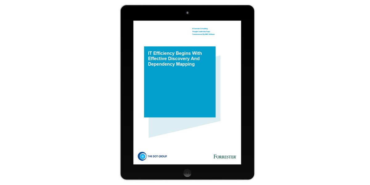 Understand how effective discovery and dependency mapping could transform your IT efficiency in this white paper from BMC and Forrester: hubs.ly/H0dT2KZ0 #discovery #itefficiency