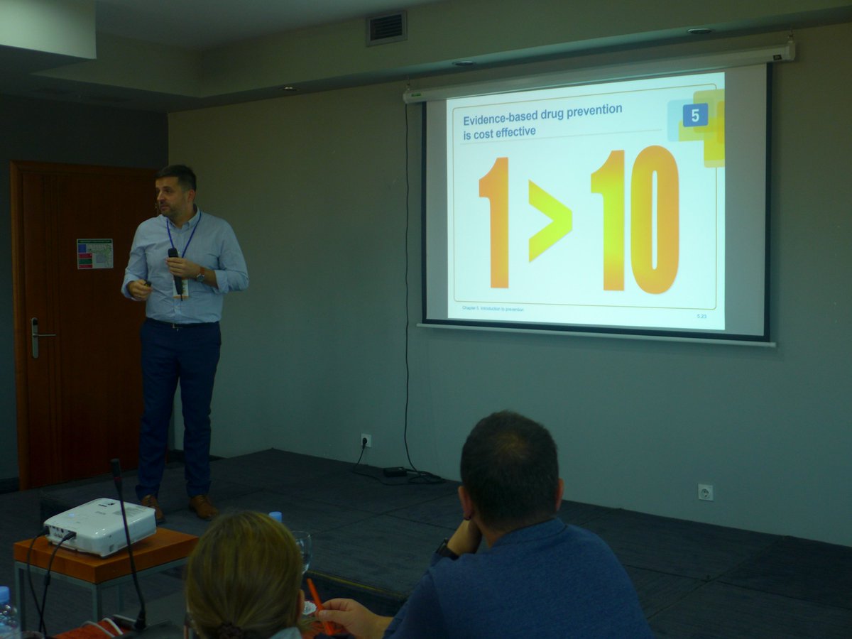 StojanovM's tweet photo. Policy makers training on the nature, prevention and treatment of drug use disorders in Skopje organised in collaboration with the Ministry of Health #druguseprevention #evidencebasedprevention #unodc https://t.co/BLB9tfRl3m