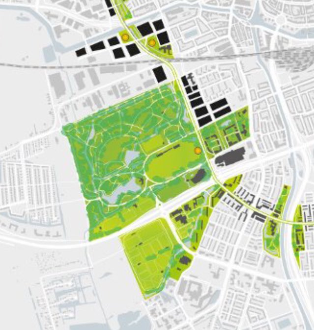 studioMARCHA's tweet photo. @RolindaFerwerda @frank_brander @roelandvdschaaf @gem_groningen Mooier, meer recreatie én duurzamer?! Goed idee! Dat gaat prima samen. 

...én wonen aan het park, ruimte voor een fijne inclusieve wijk... https://t.co/amHHGEVGBg
