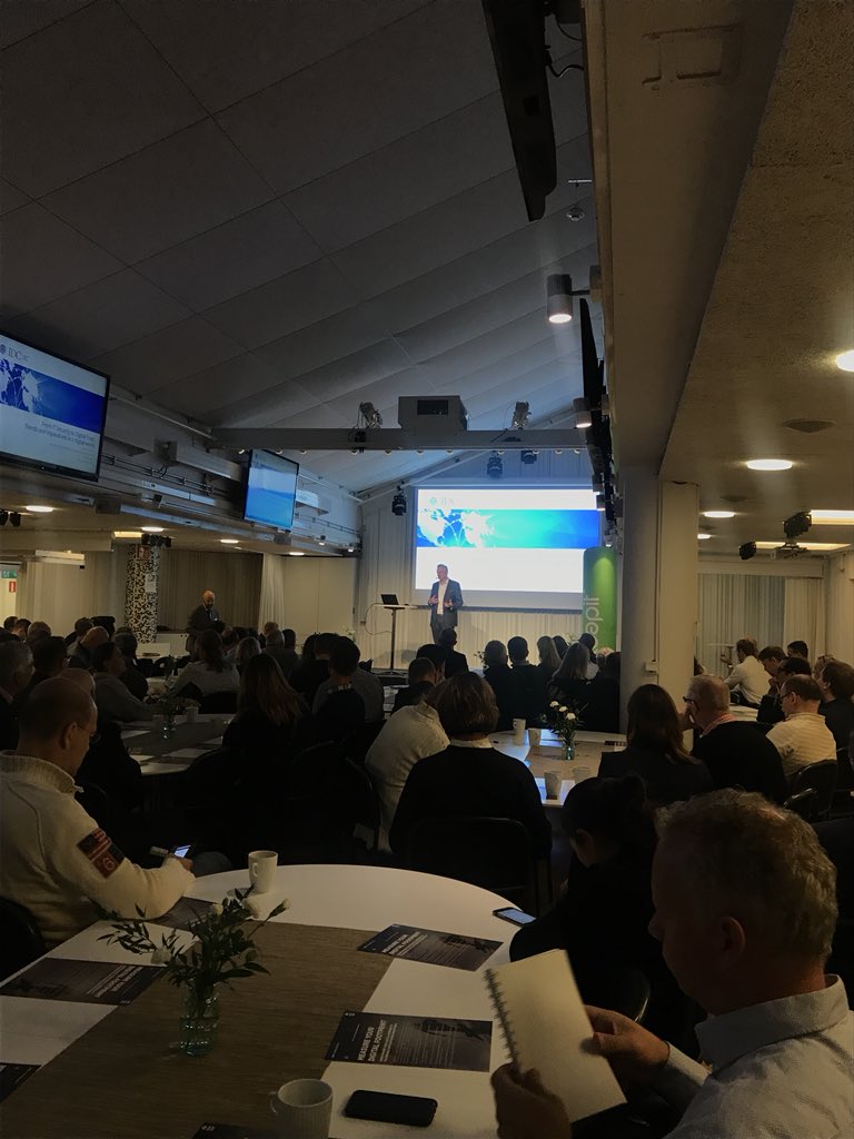 IDCNordic's tweet photo. “It looks like we are at Hogwarts and I feel like Dumbledore”... @duncanwbrown opening #IDCSecurity18 in Stockholm 🇸🇪 https://t.co/ZTjf7tr044