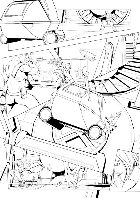 inked page vs storyboard layout 