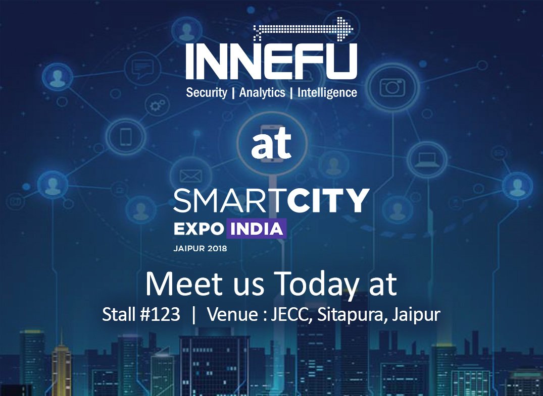 Innefu's tweet photo. Meet #TeamInnefu at #SmartCityExpo #Jaipur today
#Innefu #SmartCity #ArtificialIntelligence https://t.co/jYnZsp3b4y