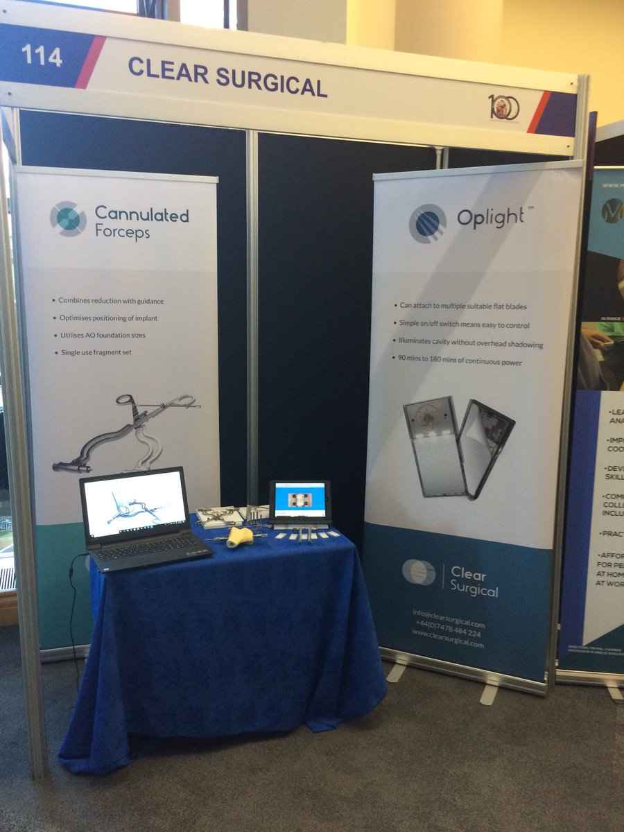 ClearSurgical's tweet photo. Busy first day at the BOA meeting in Birmingham this week https://t.co/FQZoXCbR9o