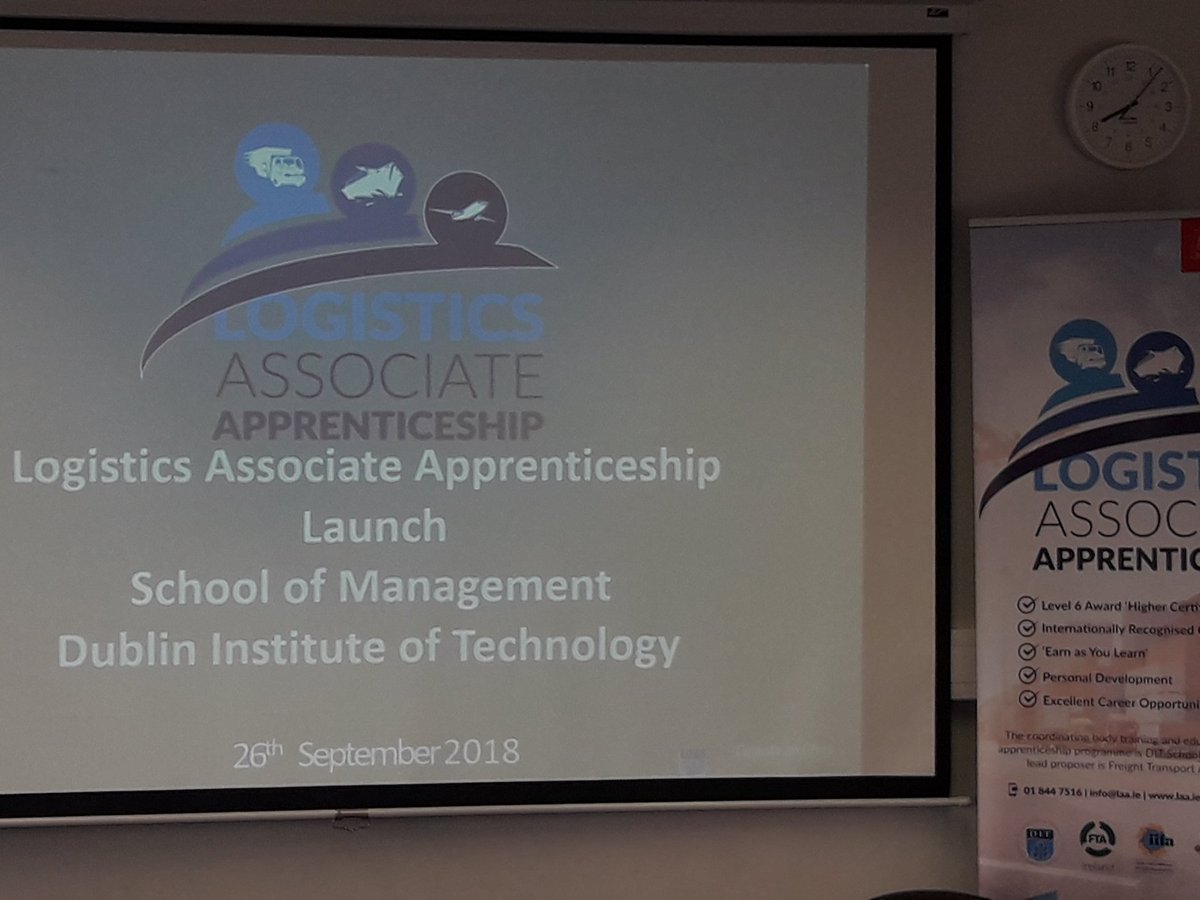 newsfromftai's tweet photo. All set to welcome the new #logisticsassociate #apprentices to @ditofficial today. @LogisticsAssoc1 big day for the #freight #transport & #logistics sector in IRELAND. Delivering solutions for the industry @apprenticesIrl @fleettransport @rtenews https://t.co/QmGmJyPVVX
