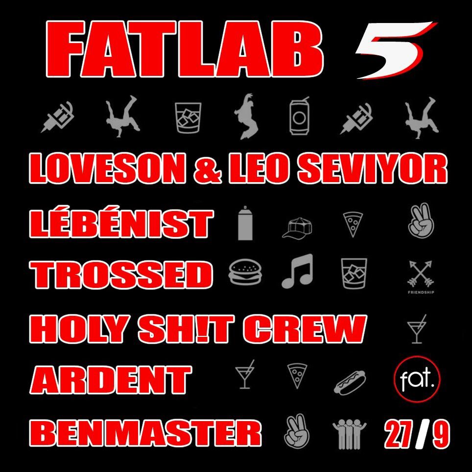 [ CONCERT ] Retrouvez @iamleoseviyor et <a href="/LNRLVSN/">Loveson</a> en live au #fatbar pour le #fatlab5 ce jeudi 27 septembre...