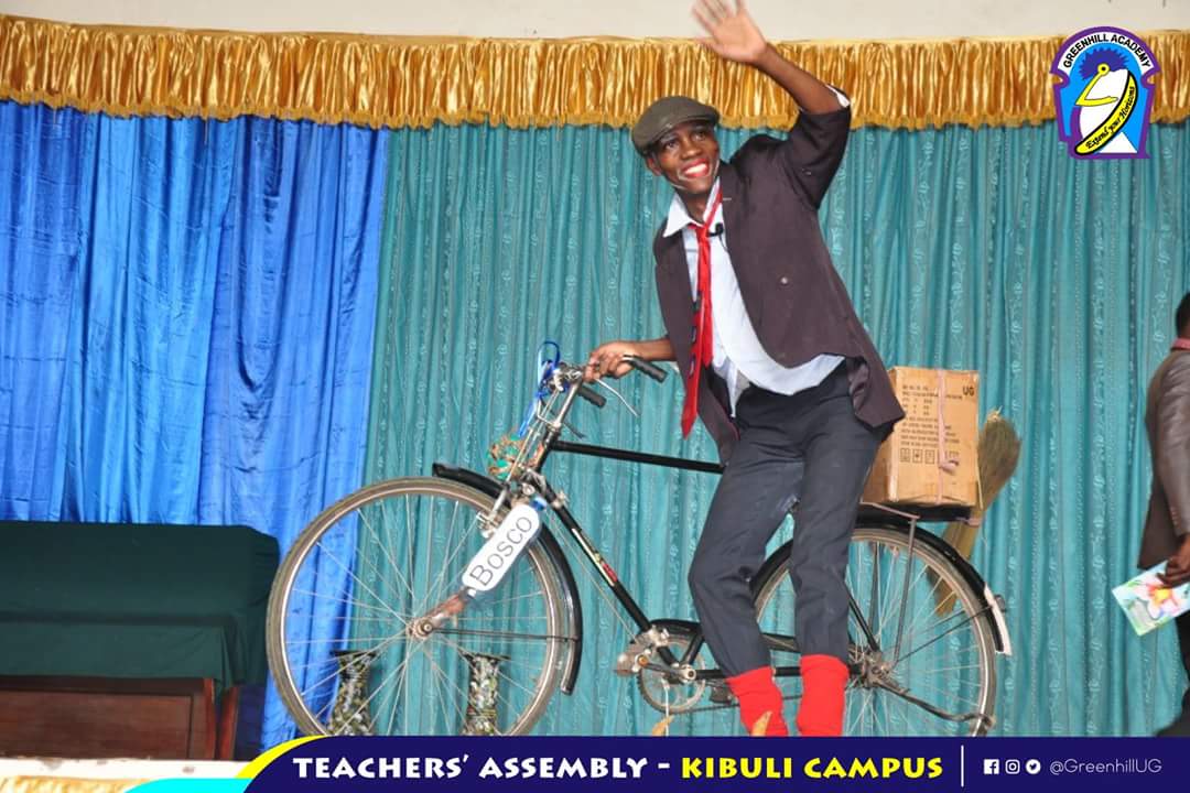 GreenhillUg's tweet photo. The first assembly of every term at Greenhill Academy is always led by the teachers. They are the pace setters and therefore their performance on assembly determines the quality of other performances throughout the term. #GHASpirit https://t.co/tO4OpobKrC