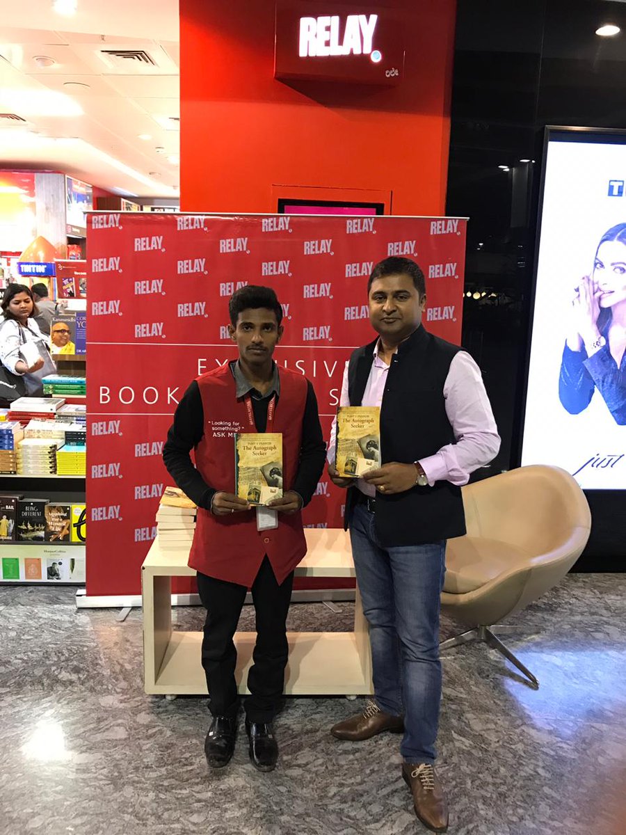 #RelayAuthorSigning by @tonyvfrancis conducted successfully at @RelayIndia @BLRAirport . Grab your copy now. Thank you @ManjulPublishin