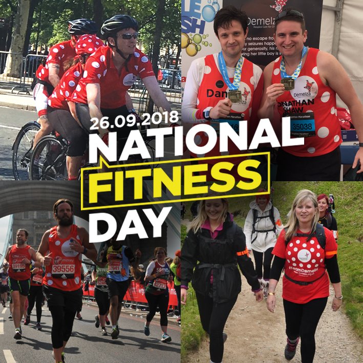DemelzaCharity's tweet photo. It’s #NationalFitnessDay and so we are offering discounts on the registration fees for some of our biggest sporting events and challenges in 2019! 
 
Book before midnight tonight 
https://t.co/j5QrxpKIE8 https://t.co/itjlsBsnvs