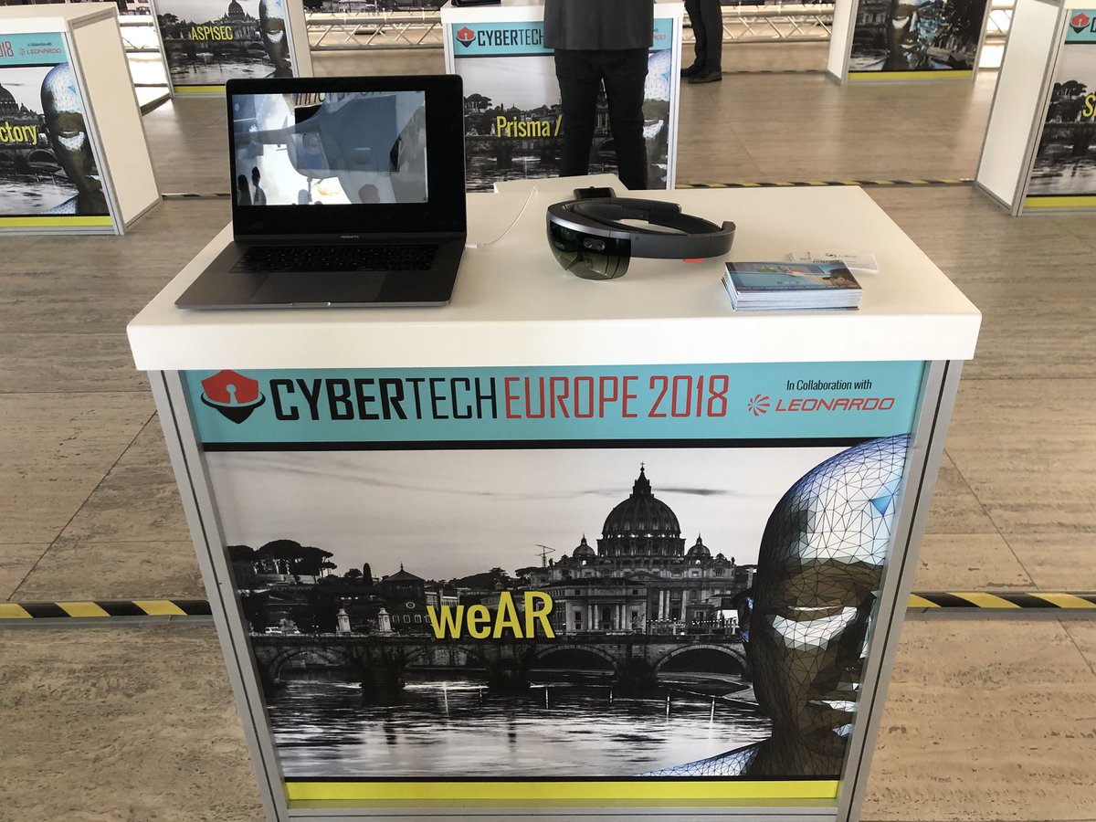 wear_mobile's tweet photo. Try our #mixedreality #experience with @TraktiCom #blockchain at #cybertecheurope18 #rome #startup #augmentedreality for #MRO #smartglass #defense #maintenance #repair #trymarko https://t.co/8tqrPT9ok5 @PTC_Italia @Vuforia @microsoft @microsoftitalia @HoloLens https://t.co/NLOdLLZSj3