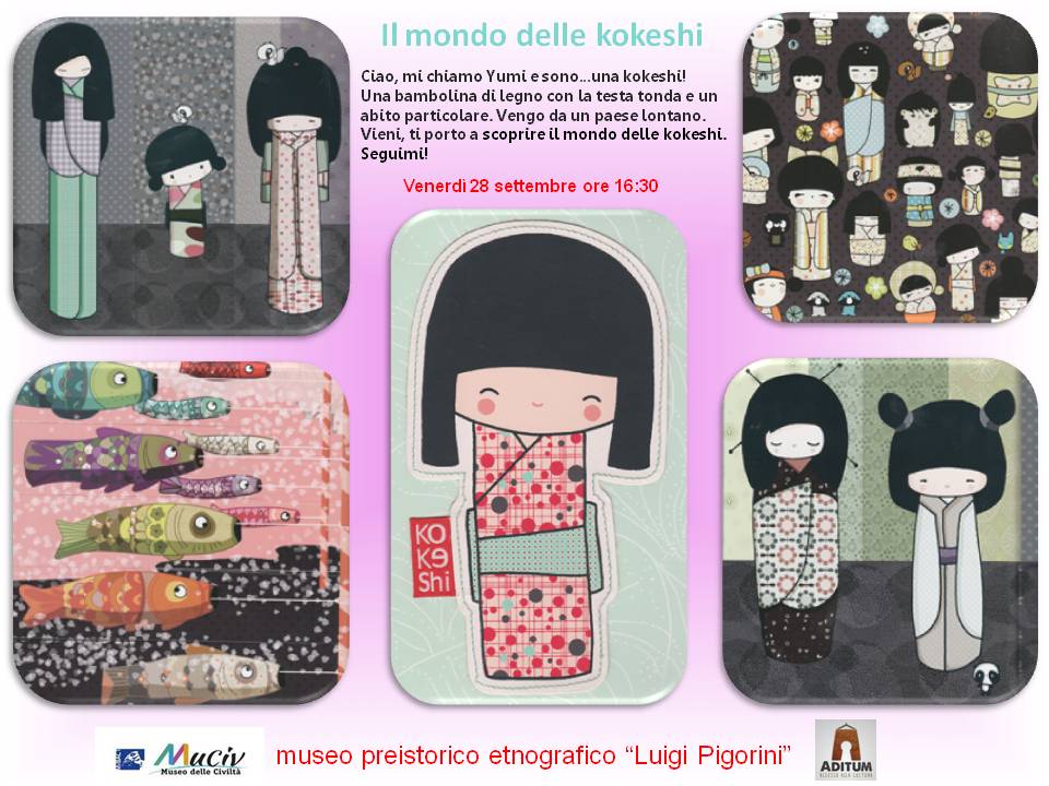 PaleoesExtad's tweet photo. "Ciao, mi chiamo Yumi e sono…una kokeshi! Venite al @MuseoCivilta a scoprire "Il mondo delle kokeshi"? #eventi #bambini #Roma #aditumcultura #PaleoesEXTAD https://t.co/VxboY62Nuz