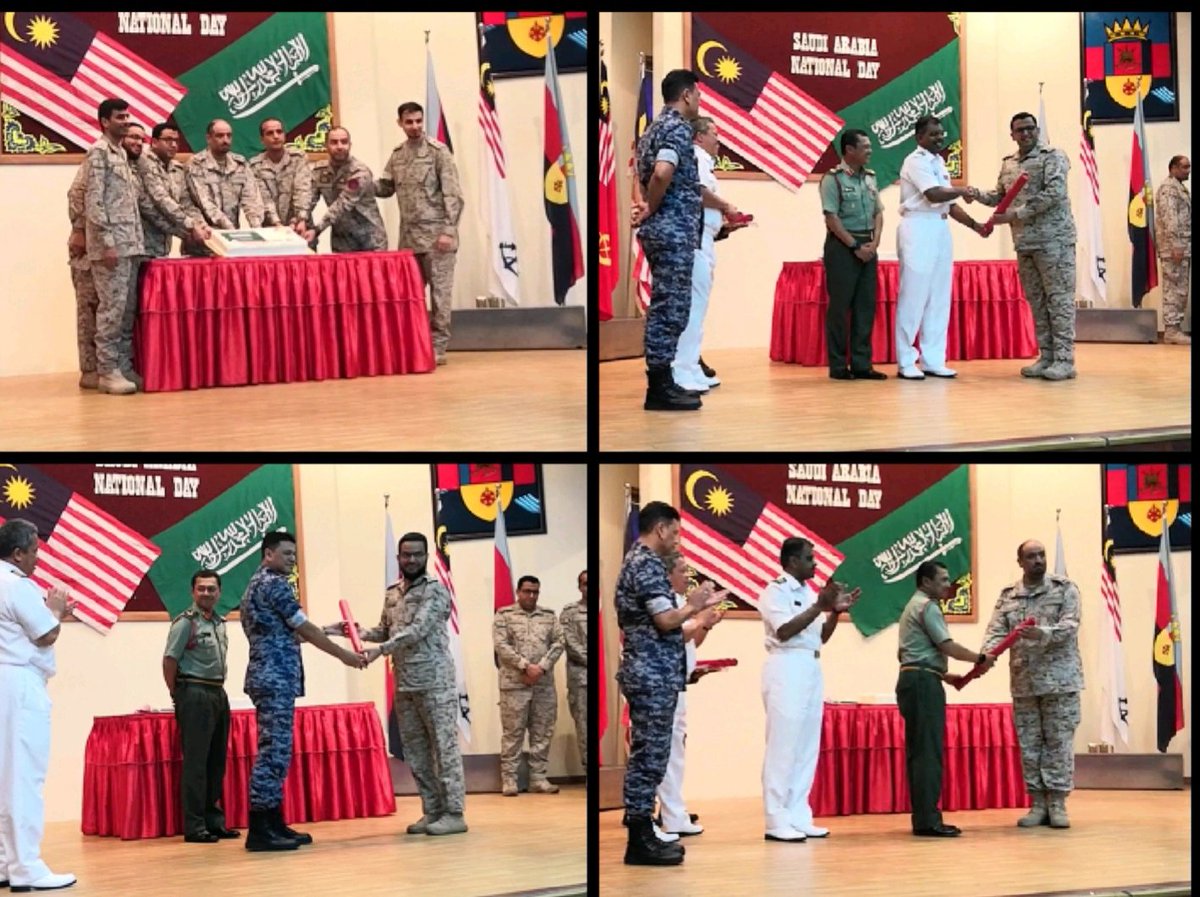 mmi403206's tweet image. 26 Sep 18. Saudi Arabia National Day Celebration at @MAFSC_ As college tradition to celebrate National/Independence Day for Oversea Course Participants. &quot;Happy National Day to all (7) Saudi Arabia OCP&quot; . 
#Unity
#DefenceDiplomacy
#LearnAndEnjoy