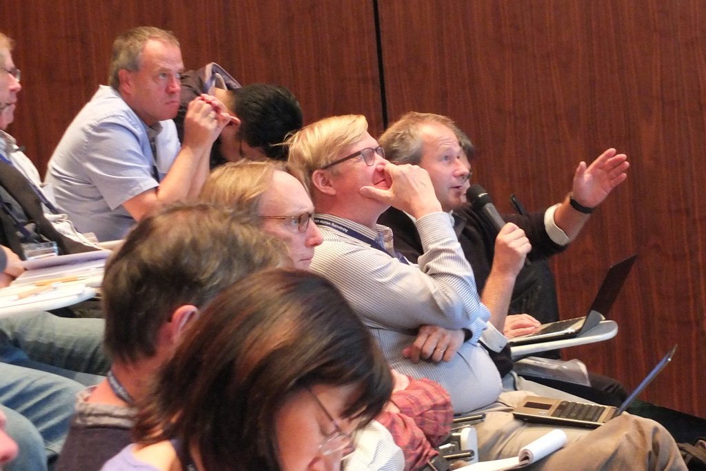 ECMWF's tweet photo. Richard Loft from @NCAR_CISL today at ECMWF's #HPC workshop #HPCWS2018 from 9:00 BST. Watch his keynote talk ‘Tackling the Simulation and Analysis Frontiers of Atmospheric and Earth System Science’ live at: https://t.co/Y1vmDXFzcq Full programme at: https://t.co/XIBp9MzBdO https://t.co/N0ahBAo1Hq