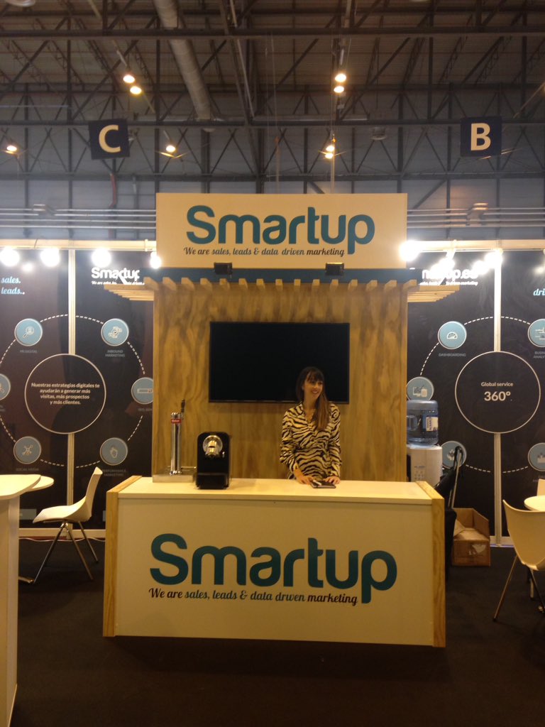 Smartup_Digital's tweet photo. ¡Orgullosos de formar parte en el #eShowMAD18! Os esperamos hoy y mañana en nuestro Stand 40. ¡Ven a visitarnos! 😀🤗 #SmarteShow https://t.co/t5UbF54iHn