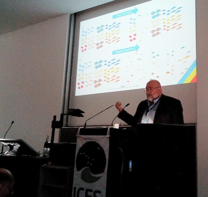 PyHernvann's tweet photo. Starting a new day at #ICESASC18 🇩🇪 galvanised by  #JasonLink 's aura 🌟 and his talk on #ecosystem #overfishing 🎣 yesterday https://t.co/JaTTZ3zvOd