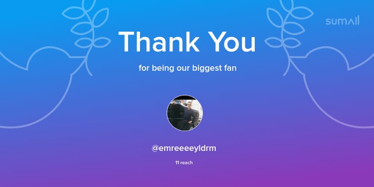 Our biggest fans this week: <a href="/emreeeeyldrm/">emre yıldırım</a>. Thank you! via sumall.com/thankyou?utm_s…