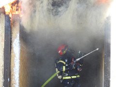 RISEFR's tweet photo. This week we're attending "Skadeplats 2018" in Helsingborg, presenting our full-scale tests of different extinguishing methods.  https://t.co/x7vx4cea0b https://t.co/clkcJiPsdS