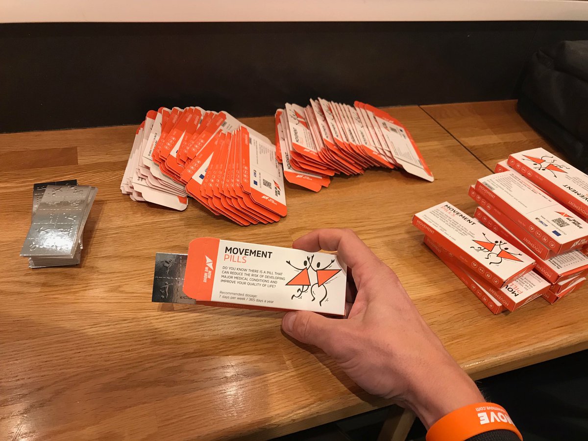 JacobSch's tweet photo. My new life as a drug lord. Pushing the #MOVEmentPills for ⁦@ISCA_tweet⁩ in #Bussels today with ⁦@DiFonzoLuciano⁩ at #EACEA #NowWeMove #BeActive https://t.co/qRDgdYHz3f