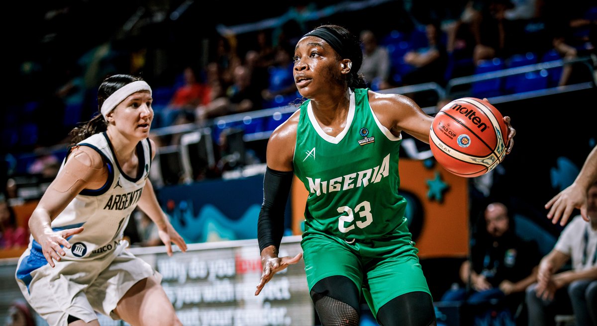 koyersport's tweet photo. "We're working hard and staying focused. It's exciting making more history with a team very closely bonded together. We want to continue on this journey!"
.@_Ezuhhnae23 on being 1 win from #FIBAWWC Quarter-Finals @nbbfonline @DtigressNG
#DTigress #KoyerSport 🔥#ShesGotGame 🔥 https://t.co/SmZ0KfeBBt