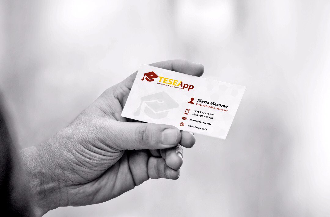 emagodcompany's tweet photo. #BusinessCard Designed for Tanzania Efficient Secondary Education Access. Do you need a business Card? Write to us: design@emagod.com #Design #VisualCommunication #Tanzania #businesscards #brandingtanzania #teseapp #Tanzania #education #efficienteducation https://t.co/awLhS7vyBv