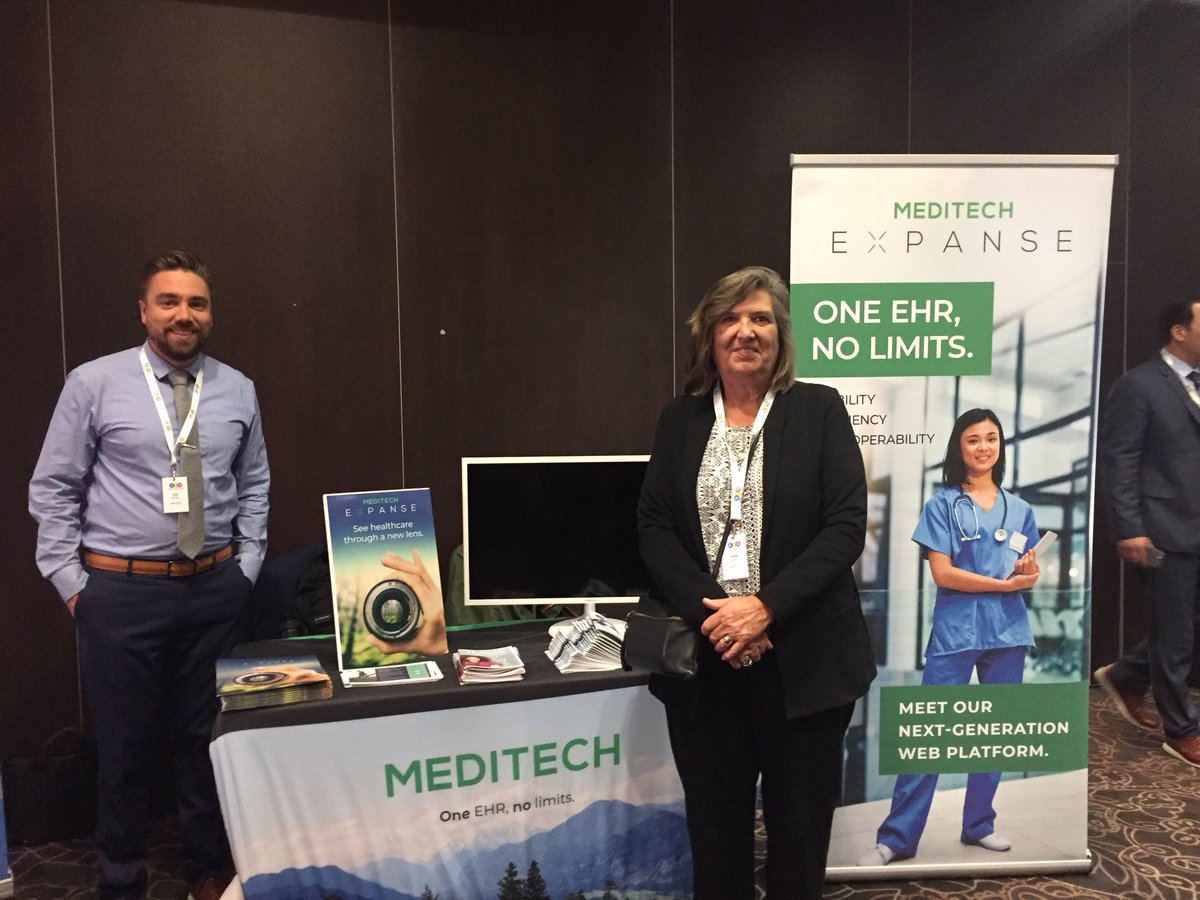 JLBarnes314's tweet photo. #Munconf18 #MEDITECH Here we go! Ready for a fantastic conference this year. 👩🏻‍💻👨🏽‍💻 https://t.co/45zkqAD3OG