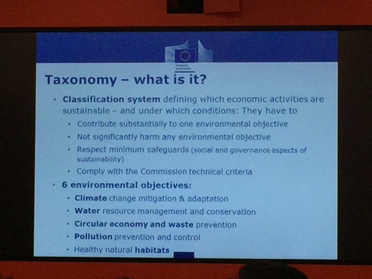 SUST4IN's tweet photo. The (enormous) case for #SustainableFinance and the importance of #Taxonomy, explained by Bettina Kretschmer @EU_Commission #Environment DG. 

#SDGs #NatCapProtocol @Bankinter @ecoacsa @HLEG_Sus_Fin https://t.co/tDG2NLTG8a