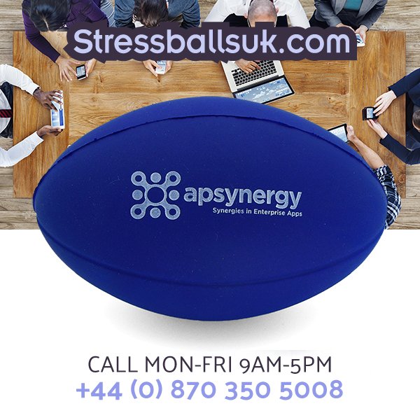 StressBalls_UK's tweet photo. Wednesday's #stressball of the day is the #smart #rugbyball we #printed with the #logo and #slogan for @Apsynergy we have a feeling these will #score a #fieldgoal for your #campaign
Product info https://t.co/OVxiWS7GUf
#marketing #stressballs #apsynergy #salesforce #crm https://t.co/zEPJmUrVKA