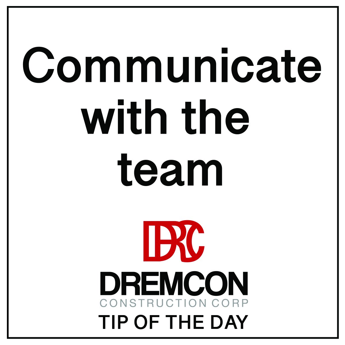 DremconCorp's tweet photo. Dremcon Tip of the day: Communicate, it doesn't matter if you have a small or big project ahead, communicate with the team!
.
.
#homeimprovement #professionalconstruction #businessdesign #homedesigns #businessowners #constructionmanagement #underconstruction https://t.co/UWiTg1TRHF