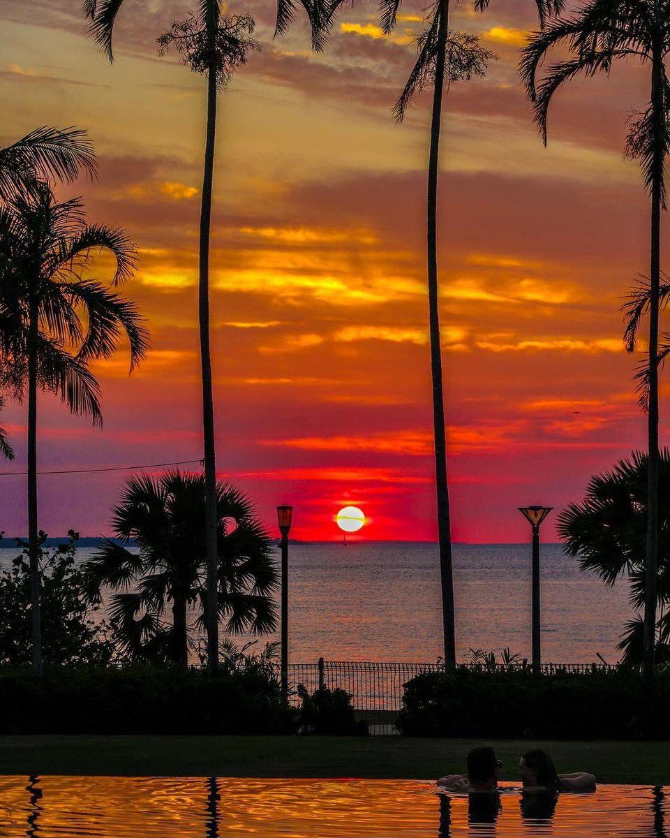 Australia's tweet photo. Bartender, we’d like a cocktail in these Darwin sunset colours please! 

(via IG/lifeindarwin at @AusOutbackNT's @SKYCITYDarwin) #seeaustralia https://t.co/da9WmyFuCR