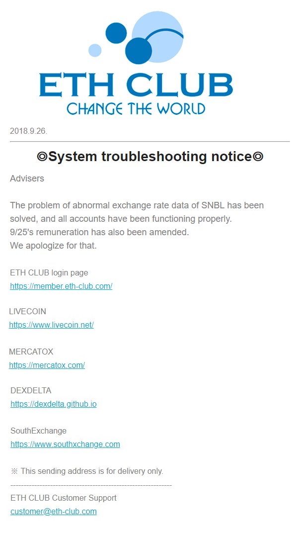 snowball_coin's tweet photo. ◎System troubleshooting notice◎
Advisers
The problem of abnormal exchange rate data of SNBL has been solved, and all accounts have been functioning properly.
9/25's remuneration has also been amended.
We apologize for that.
#snowballcoin
#snowball_coin
#snowballsnbl https://t.co/B6iwbQ5gCN